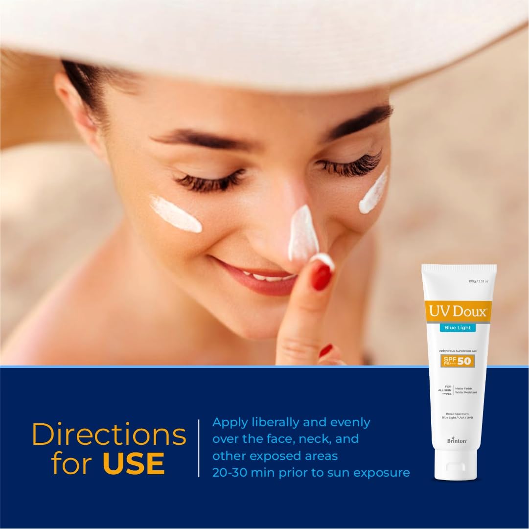 UV Doux Blue Light Tinted Sunscreen Gel SPF 50 | 50gm
