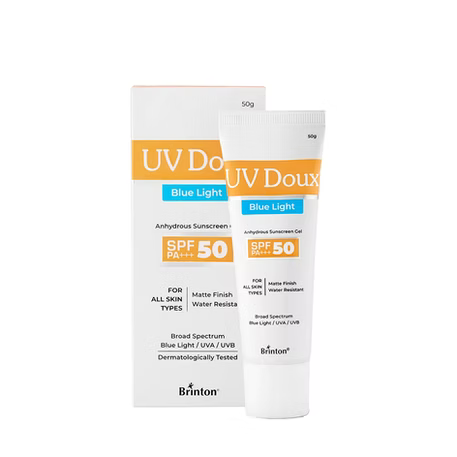 UV Doux Blue Light Tinted Sunscreen Gel SPF 50 | 50gm