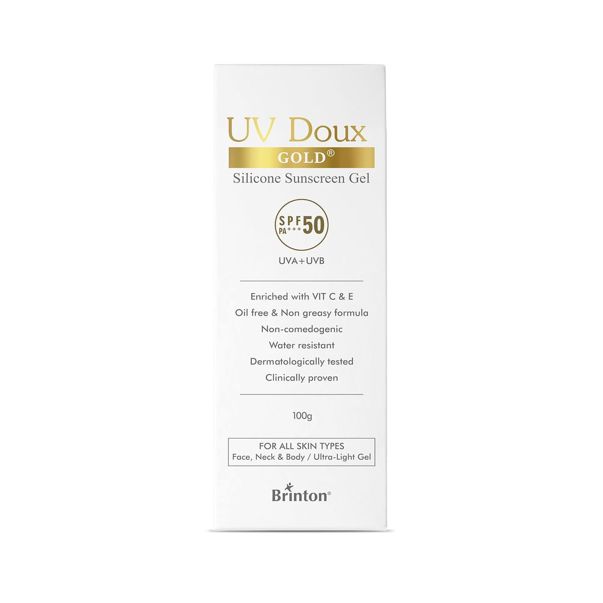UV Doux Gold Silicone Sunscreen Gel