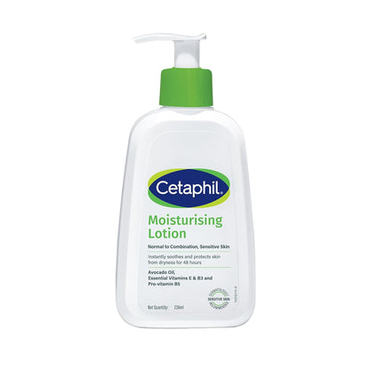 Cetaphil Moisturising Lotion for Dry to Normal & Sensitive Skin | 48H Hydration with Niacinamide, Panthenol & Glycerin | Fragrance-Free, Non-Greasy, Dermatologist Recommended, For Face and Body