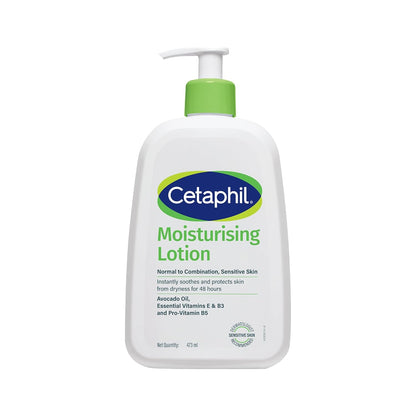 Cetaphil Moisturising Lotion for Dry to Normal & Sensitive Skin | 48H Hydration with Niacinamide, Panthenol & Glycerin | Fragrance-Free, Non-Greasy, Dermatologist Recommended, For Face and Body