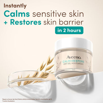 Aveeno Calm + Restore Oat Gel Moisturiser 50g