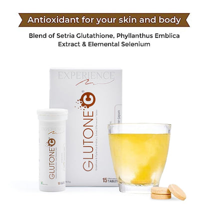 Glutone C Effervescent Tablets | Pack of 15 Tablets