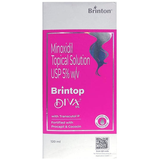Brintop Diva 5% W/V Topical Solution 120 ml