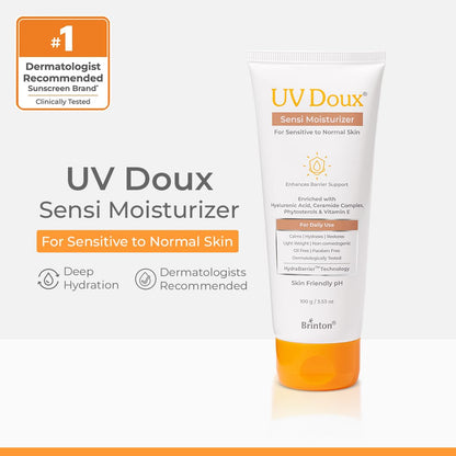 UV Doux Sensi Moisturizer for Sensitive Skin 100g ( Pack of 2 )