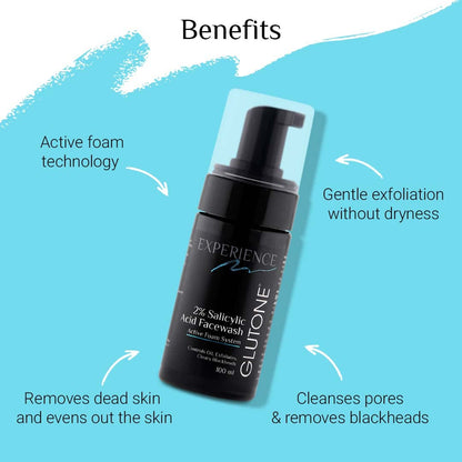 Glutone 2% Salicylic Acid Foaming Face wash |100 ml