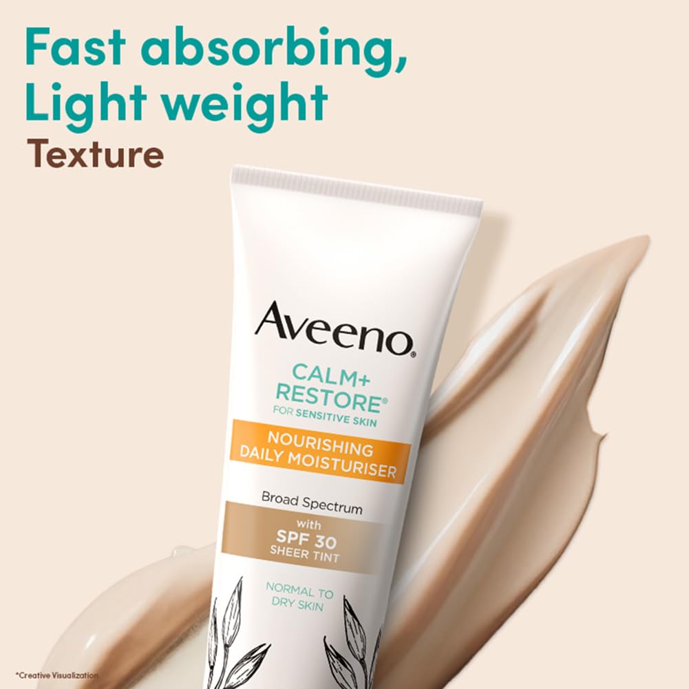 Aveeno Calm + Restore Nourishing Daily Moisturiser Broad Spectrum with SPF 30| 50 ml