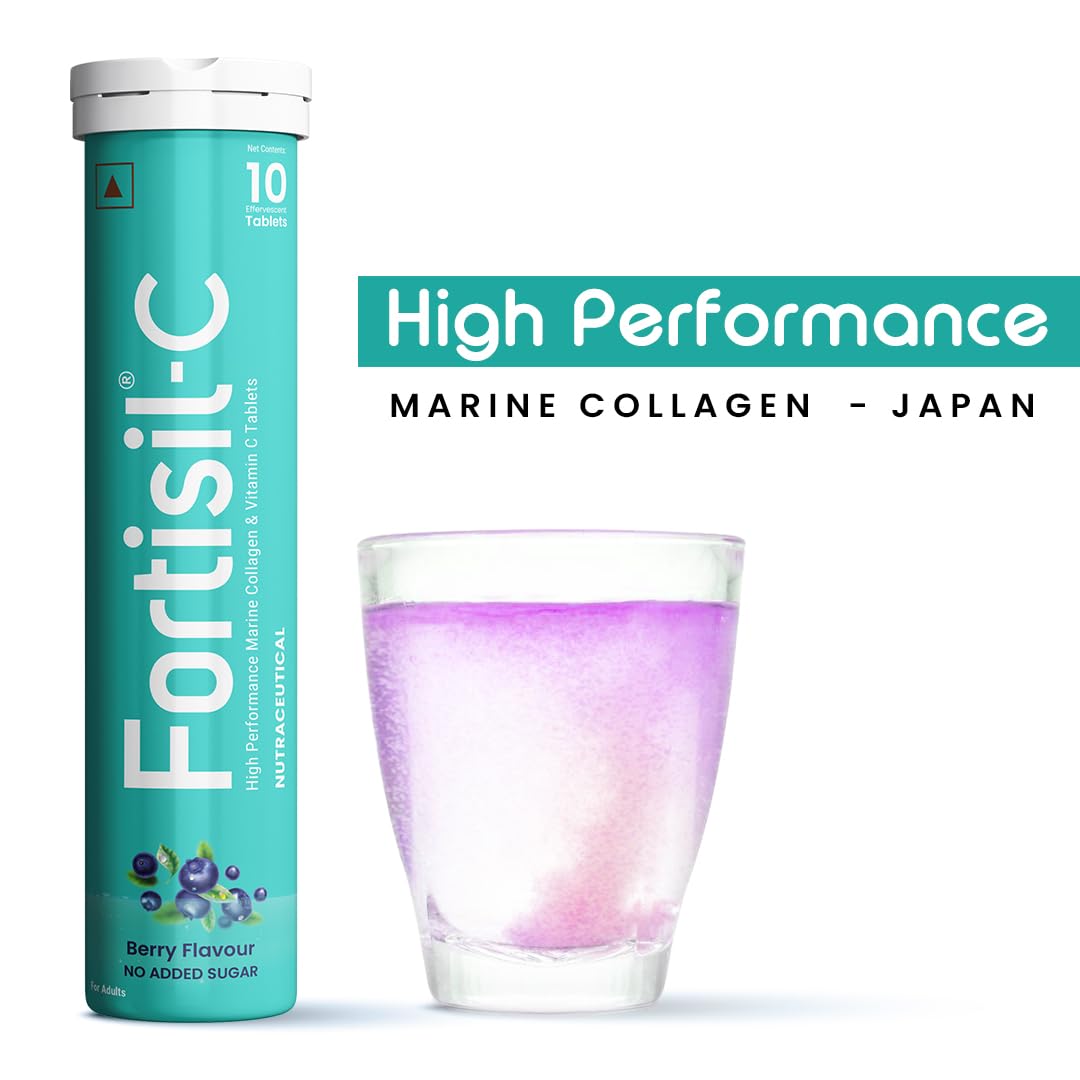 Fortisil C- High Performance Marine Collagen Effervescent Tablets | 10 Tablets