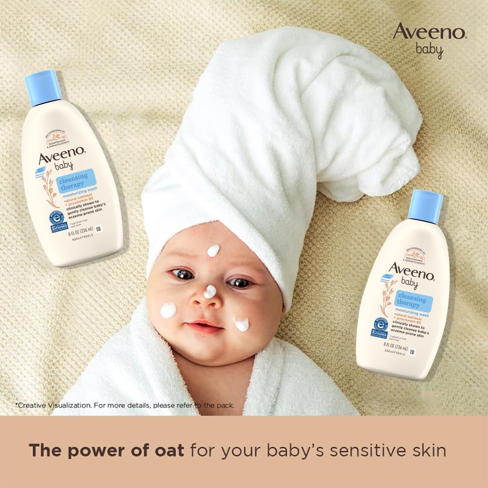 Aveeno Baby Cleansing Therapy Moisturizing Wash  (236ml)