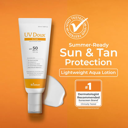 UV Doux D-Tan Aqua Sunscreen Lotion SPF 50