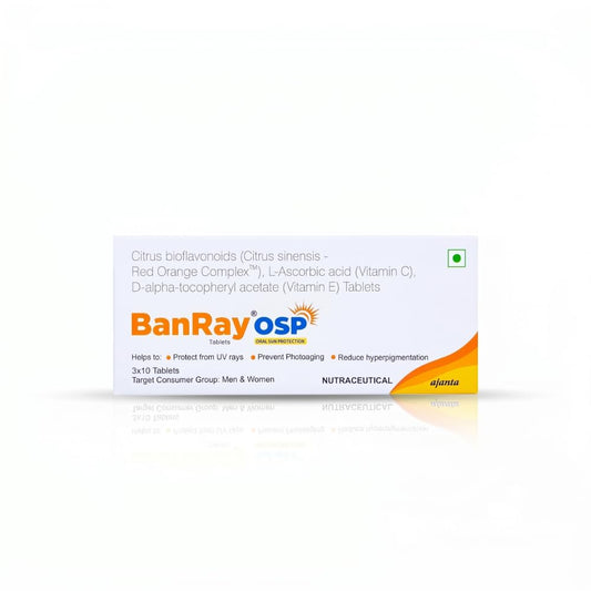 BanRay OSP Oral Sunscreen Tablet |30 Tablets ( Pack of 3 )