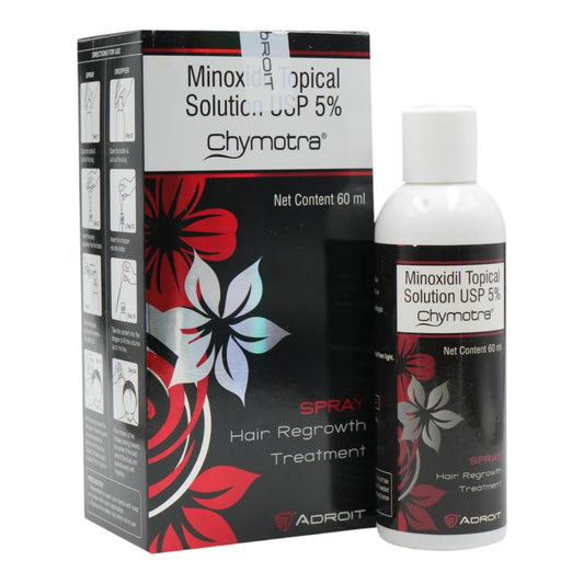 Chymotra Topical 5% Hair Solution ( Pack of 2 )