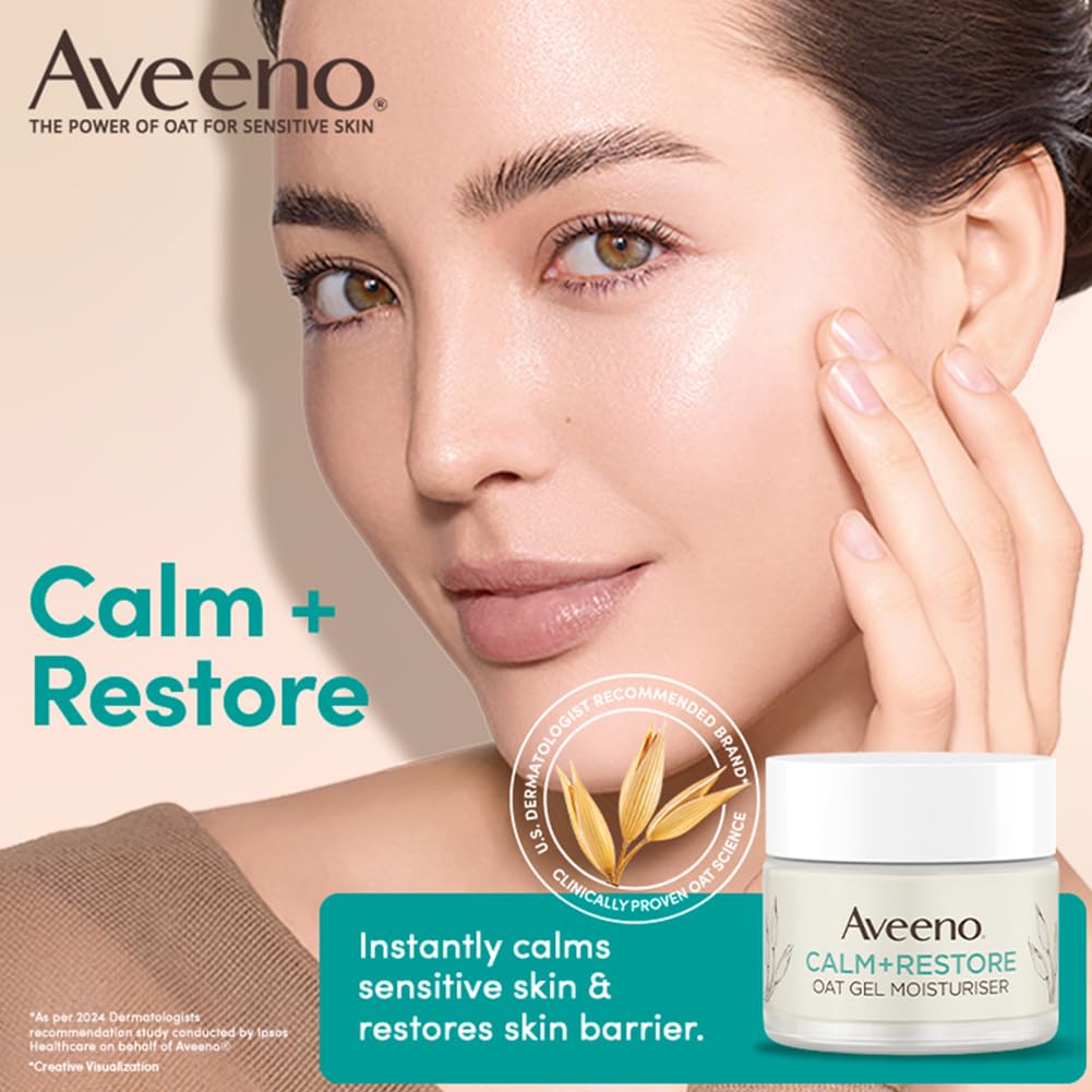 Aveeno Calm + Restore Oat Gel Moisturiser 50g