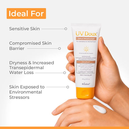 UV Doux Sensi Moisturizer for Sensitive Skin 100g ( Pack of 2 )
