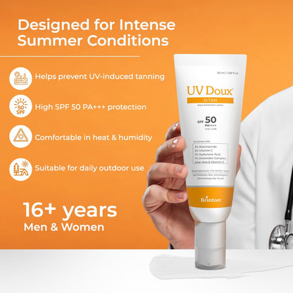 UV Doux D-Tan Aqua Sunscreen Lotion SPF 50