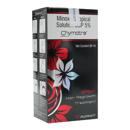 Chymotra Topical 5% Hair Solution ( Pack of 2 )