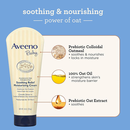 Aveeno Baby Soothing Relief Moisture Cream( Pack of 2 )