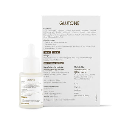 Glutone 2% Hyaluronic Acid Serum  | 30ml