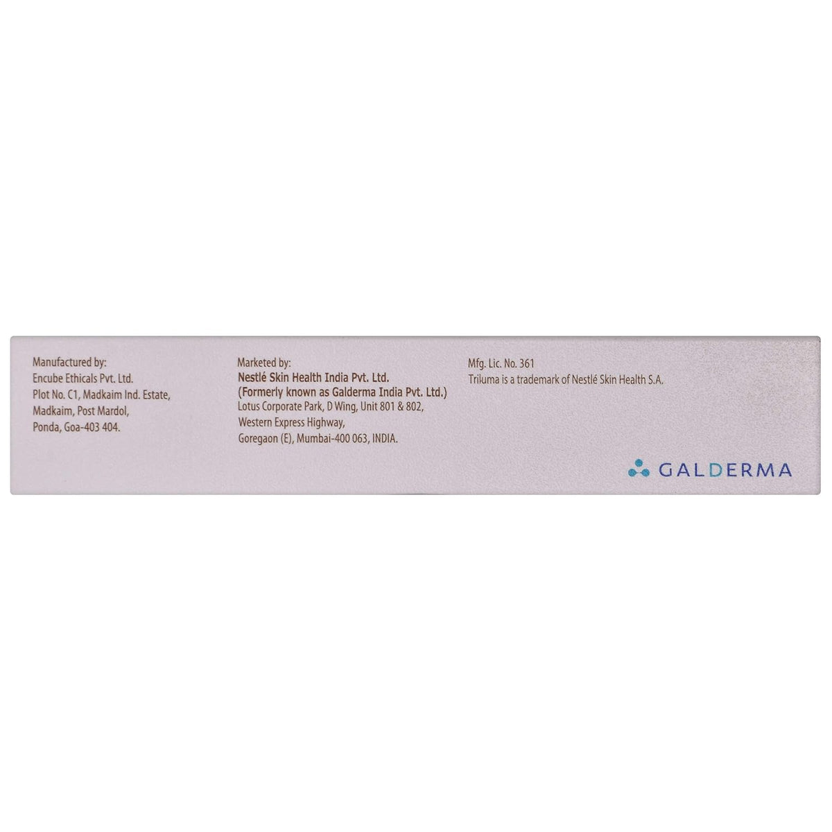 Triluma Tube of 15 gm Cream ( Pack of 2 )