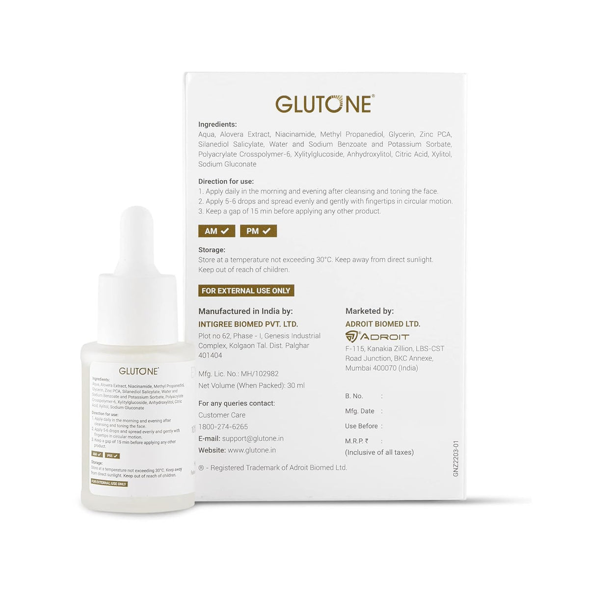 Glutone 10% Niacinamide serum |30ml