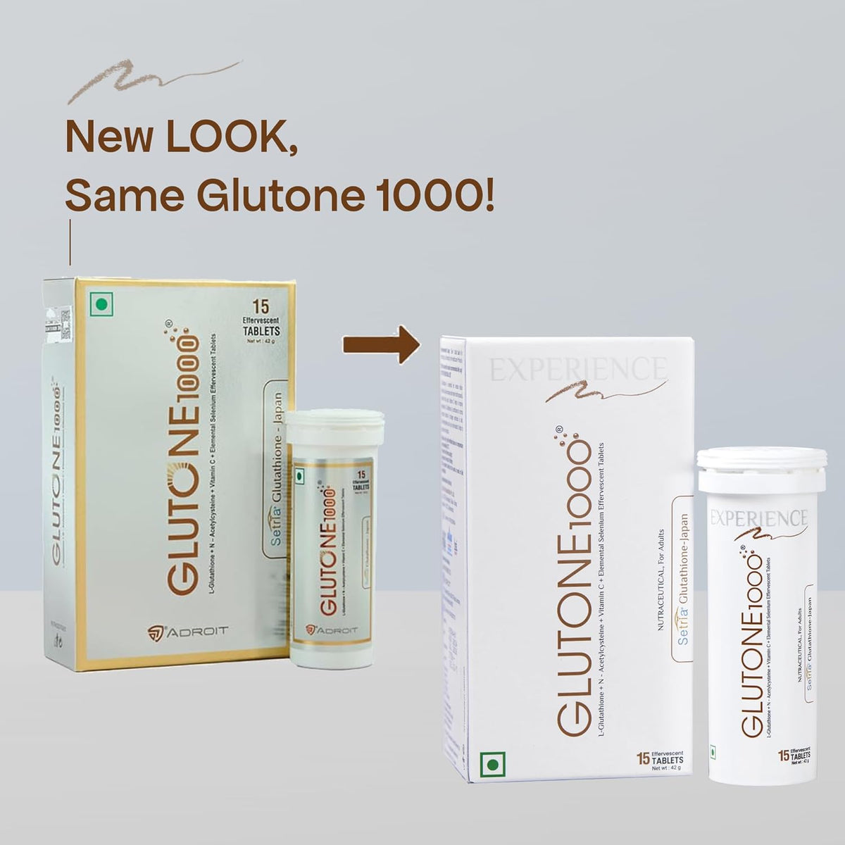 Glutone 1000, 15 Effervescent Tablets