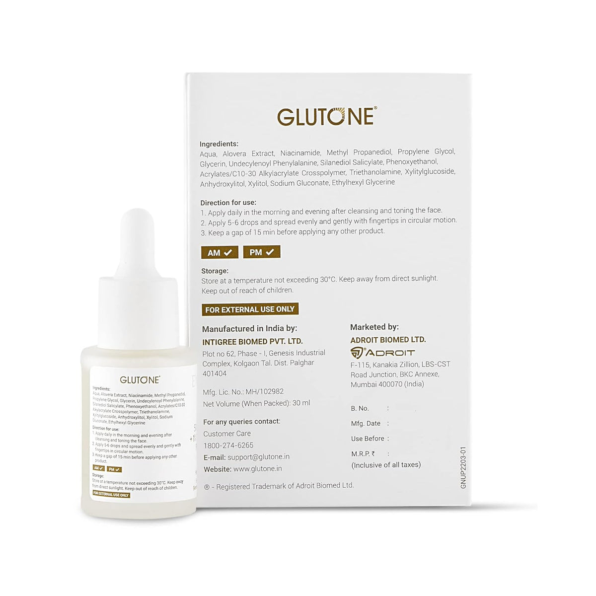 Glutone 5% Niacinamide Serum | 30 ml