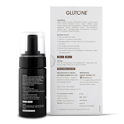 Glutone 2% Salicylic Acid Foaming Face wash |100 ml