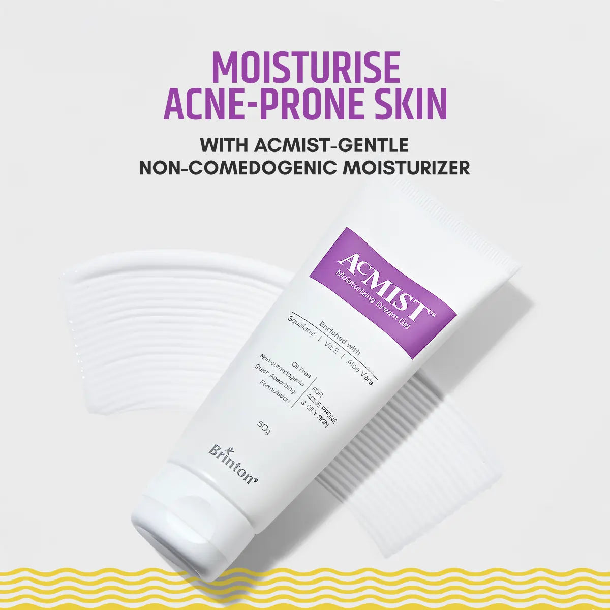 AcMist Face Moisturizing Cream Gel for Acne Prone & Oily Skin