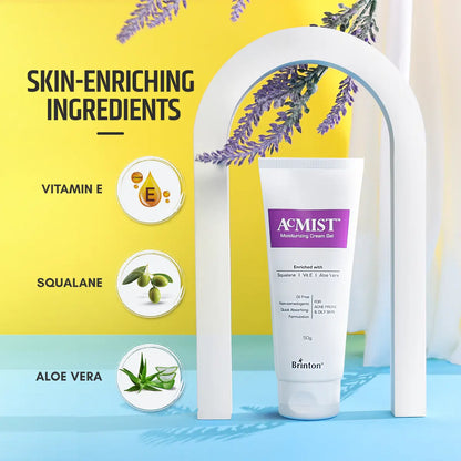 AcMist Face Moisturizing Cream Gel for Acne Prone & Oily Skin