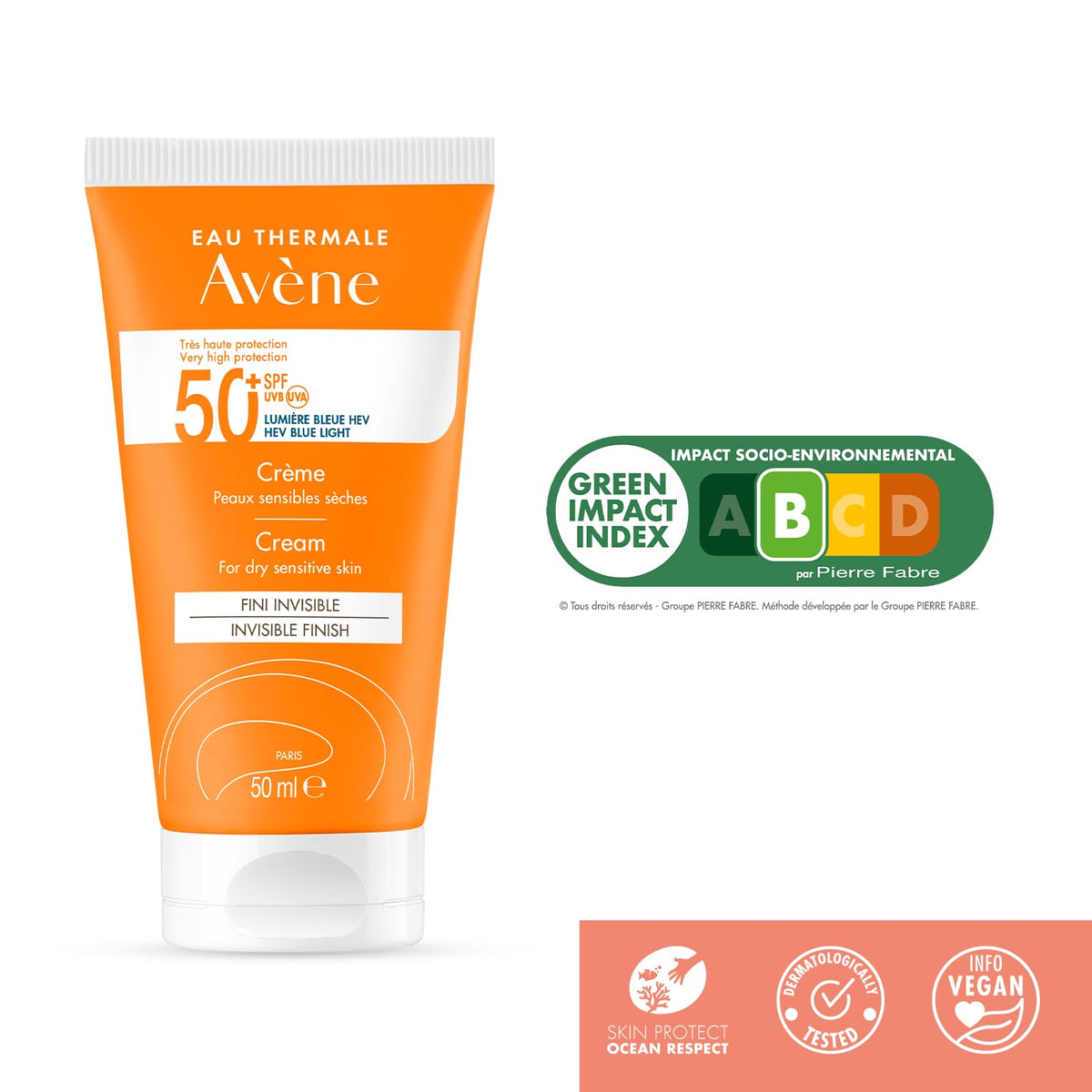 Avene Very High Protection SPF 50 + Sunscreen Cream, 50 ml