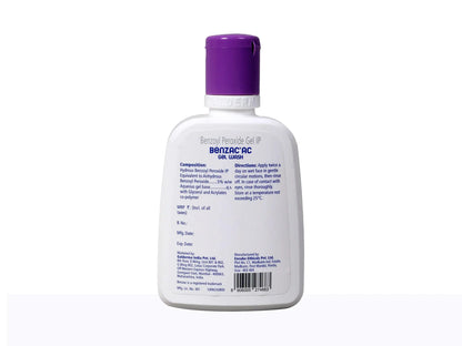 Benzac AC 5% Gel Wash | Treats Acne Clears Skin Prevents Scarring, 100ml - Skiynse Dermatologique