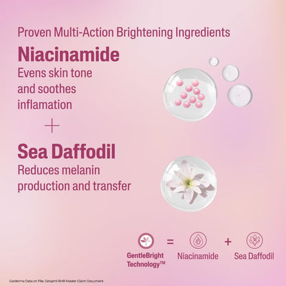 Cetaphil Brightness Reveal Creamy Cleanser, 100 g| Brightening Face Wash for Uneven Skin Tone| Niacinamide, Sea Daffodil| Fragrance Free| Dermatologist Recommended