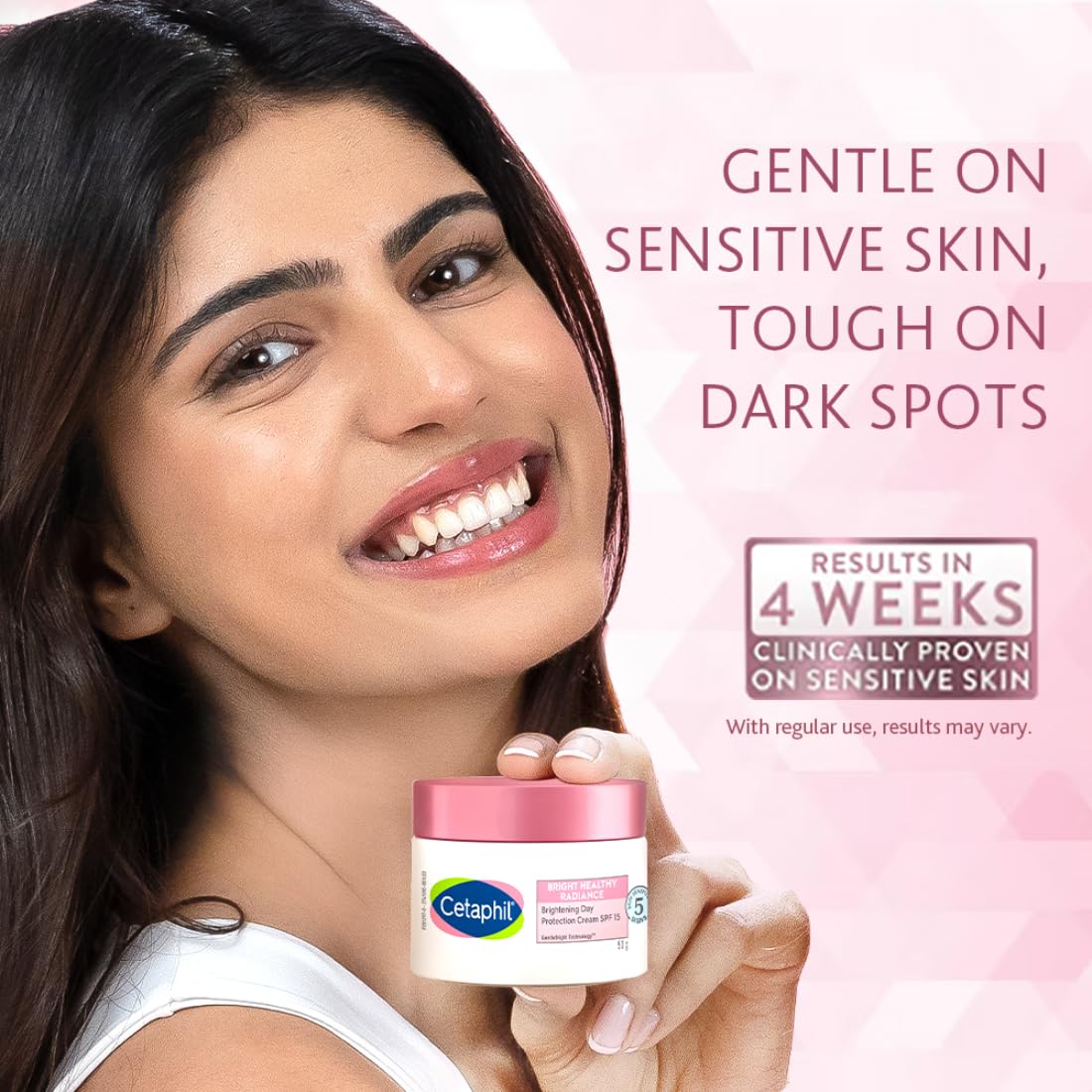 Cetaphil Brightening Day Protection Cream SPF 15 | Day Cream for Dark Spots, Uneven Skin Tone| Fragrance-Free, 50g