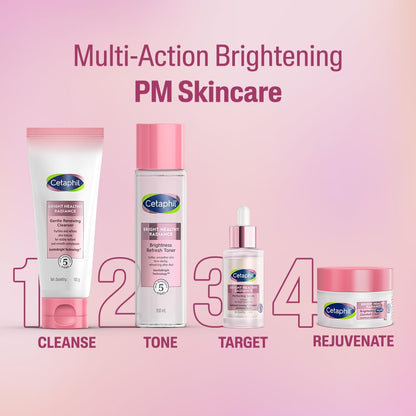 Cetaphil Brightening Night Comfort Cream | For Dark Spots, Uneven Skin Tone| Fragrance Free| Dermatologist Recommended, 50g