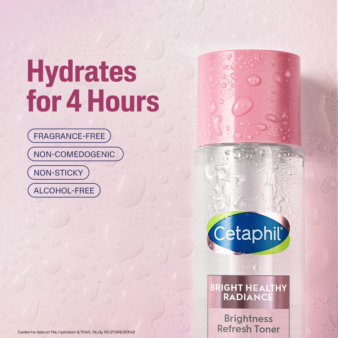Cetaphil Bright Healthy Niacinamide Vitamin B3, Radiance Refresh Toner Cream, 150 ml