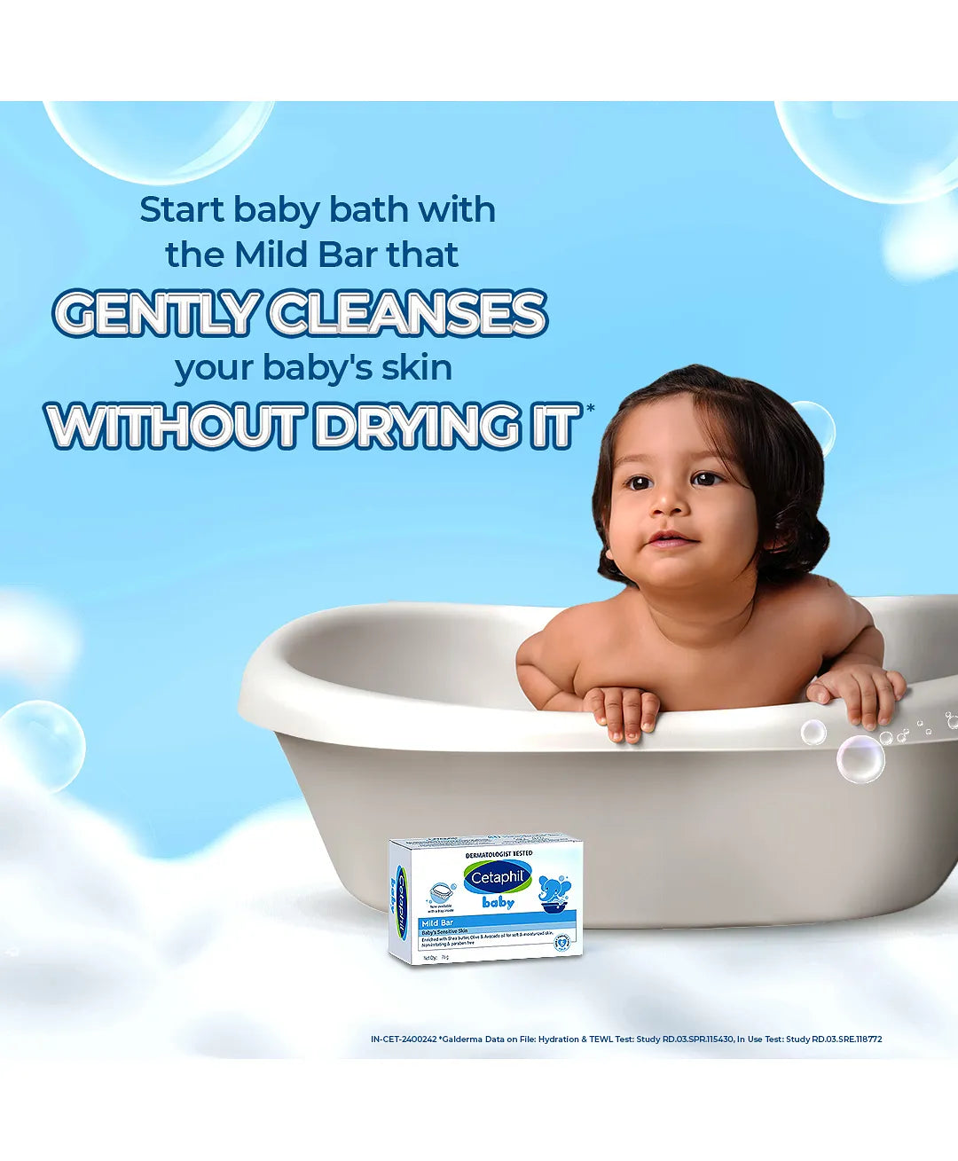 Cetaphil Baby Mild Bar for Kids, 75g (Pack of 2 )