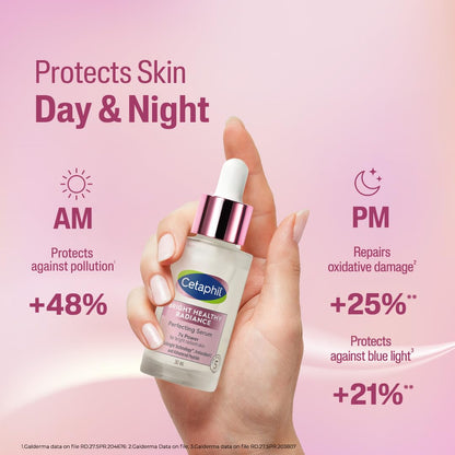 Cetaphil Bright Healthy Radiance Brightening |Glow Serum | 30ml | GentleBright Technology™ with Antioxidant C and Advanced Peptide | Removes Dark Spots & Dullness