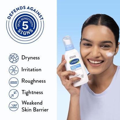 Cetaphil Foaming Face Wash, Gentle Foaming Cleanser For All Skin Types, 236 ml| Foaming Face Wash With Vitamin E, B5| Dermatologist Recommended