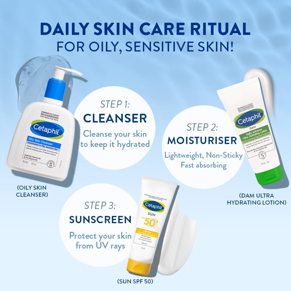 Cetaphil Oily Skin Cleanser , Daily Face Wash for Oily, Acne prone Skin , Gentle Foaming