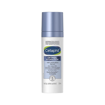 Cetaphil Optimal Hydration Lightweight Serum, 30 ml | Fast absorbing | Hyaluronic Acid, Blue Daisy extract, Vitamin B5 | Dermatologist Recommended for Sensitive Skin