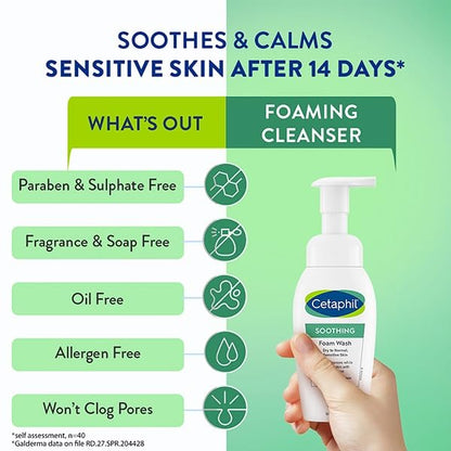 Cetaphil Soothing Foam Wash, 200 ml