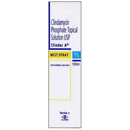 Clindac-A 1% Mist Anti-Acne Spray, 100 ml