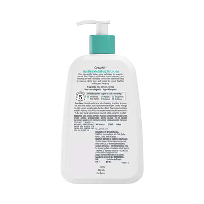 Cetaphil Gentle Exfoliating SA Lotion 236ml | Daily Moisturizer with Salicylic Acid, Mandelic Acid & Gluconolactone | Hydrates, Smoothens & Renews Skin | Dermatologist Recommended Brand