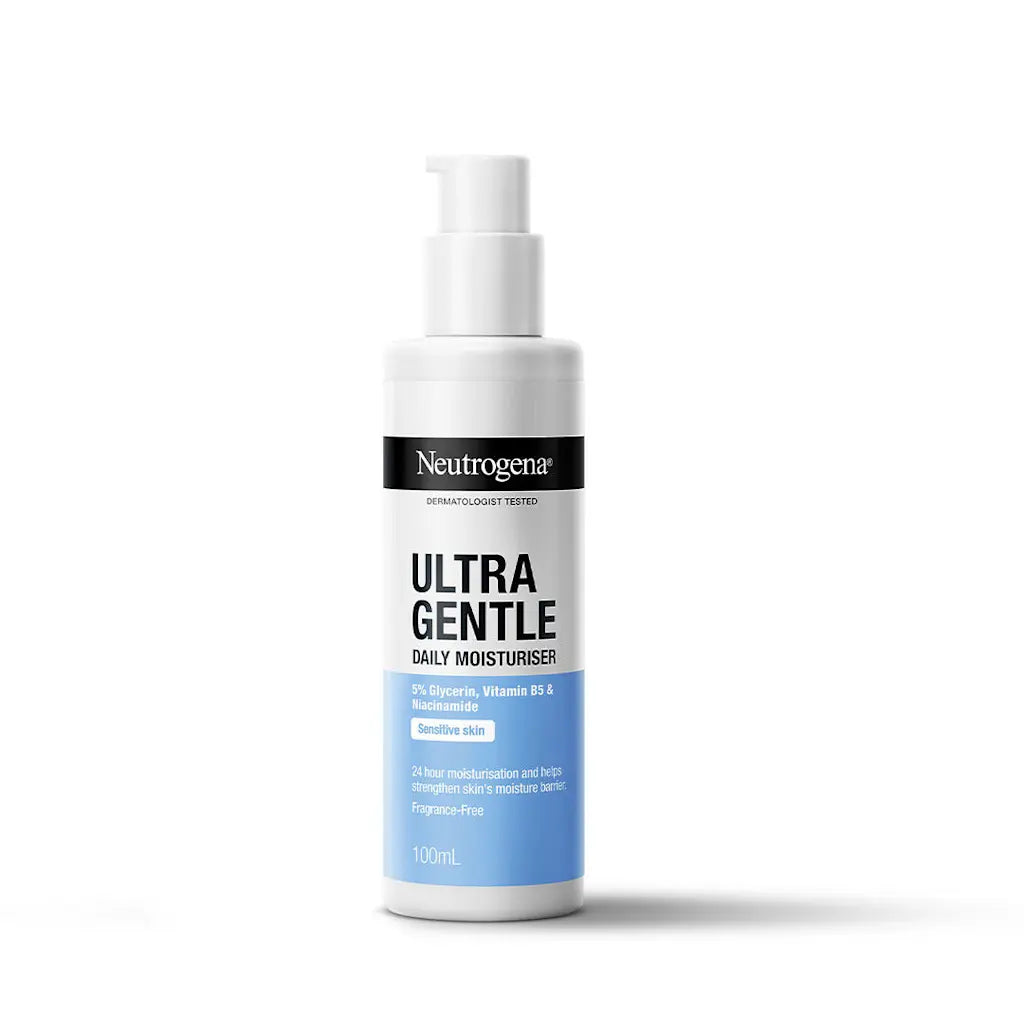 Neutrogena Ultra Gentle Daily Moisturiser SPF 15 | Glycerine based | Light Weight & Non Greasy | UVA & UVB Protection | Parabens Free | Fragrance Free | Dry & Sensitive Skin (Pack of 2 )
