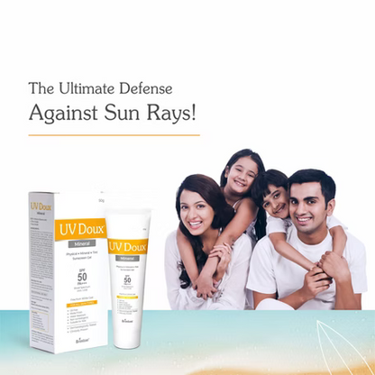 UV Doux SPF 50 PA+++ Mineral Based Sunscreen Gel | 50g