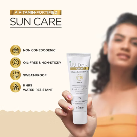 UV Doux Gold Silicone Sunscreen Gel