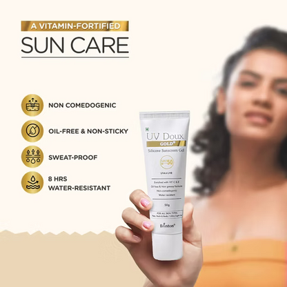 UV Doux Gold Silicone Sunscreen Gel