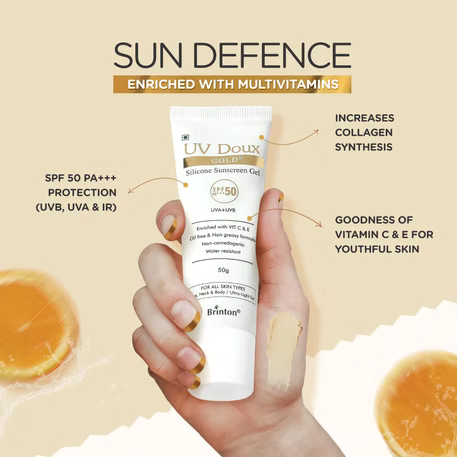 UV Doux Gold Silicone Sunscreen Gel