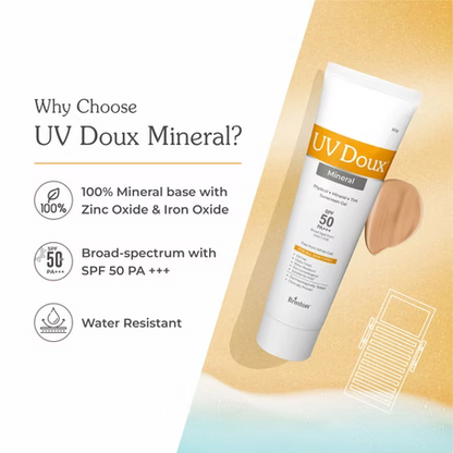 UV Doux SPF 50 PA+++ Mineral Based Sunscreen Gel | 50g