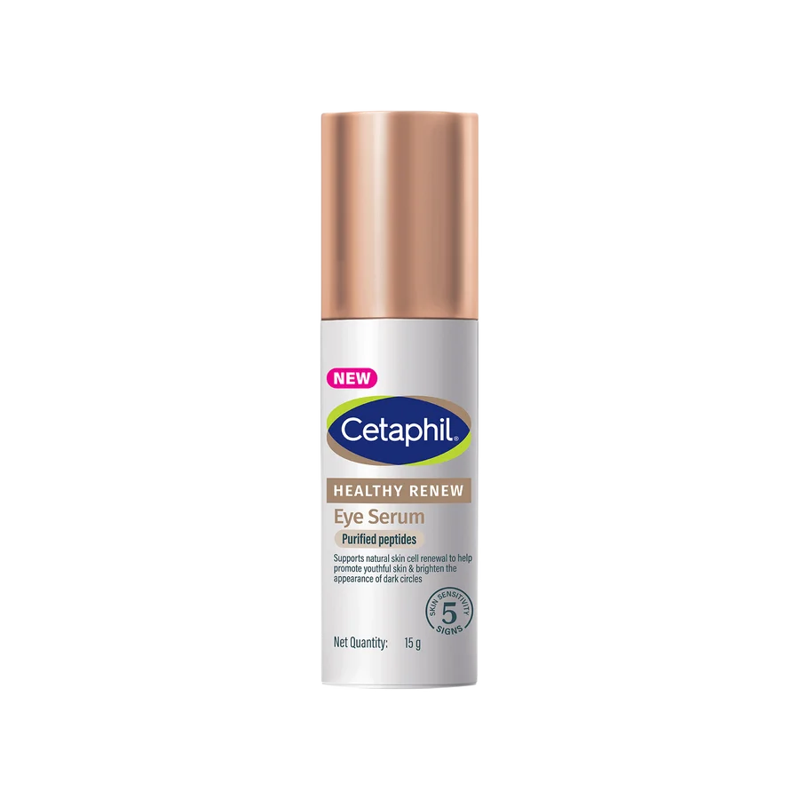 Cetaphil Healthy Renew Anti-Ageing Eye Serum 15 g | Lightweight Gel for Dark Circles, Fine Lines & Puffiness, Hydrating Eye Treatment